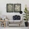 Stupell Industries Wildflower Silhouettes on Green 2pc Floating Frame Set By Cat Thurman Designs